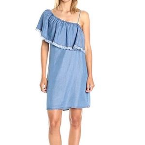 Splendid women’s indigo one shoulder dress sz SM